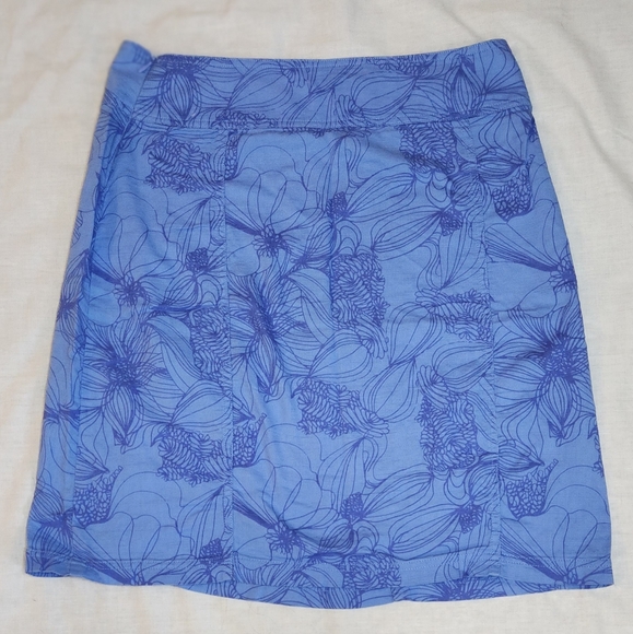 Royal Robbins blue floral skirt - Picture 2 of 5